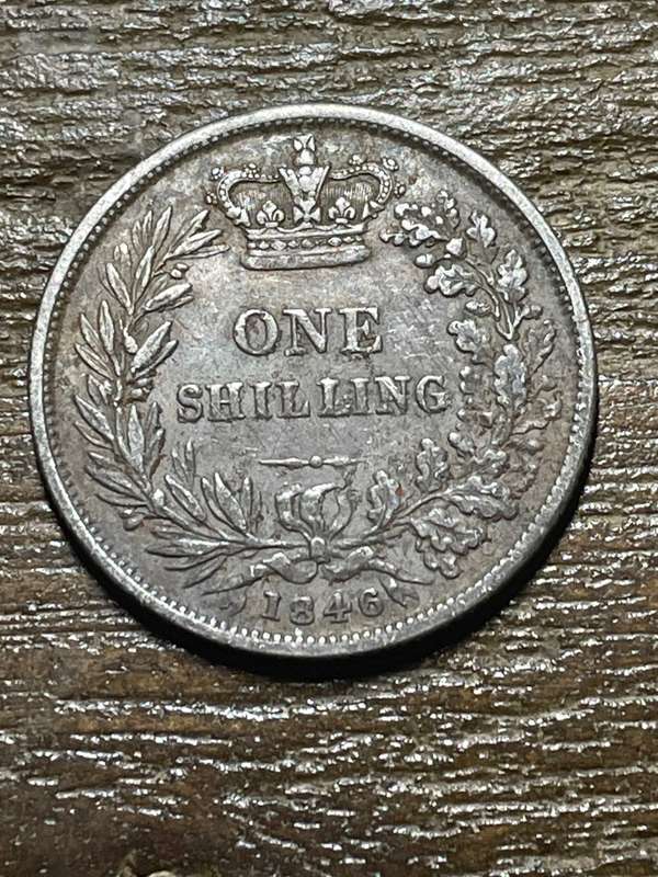 1846 British one shilling - great for its age