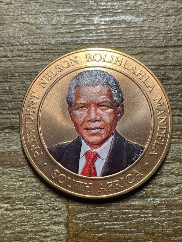 1998 Mandela medal colourised *** only seen 1