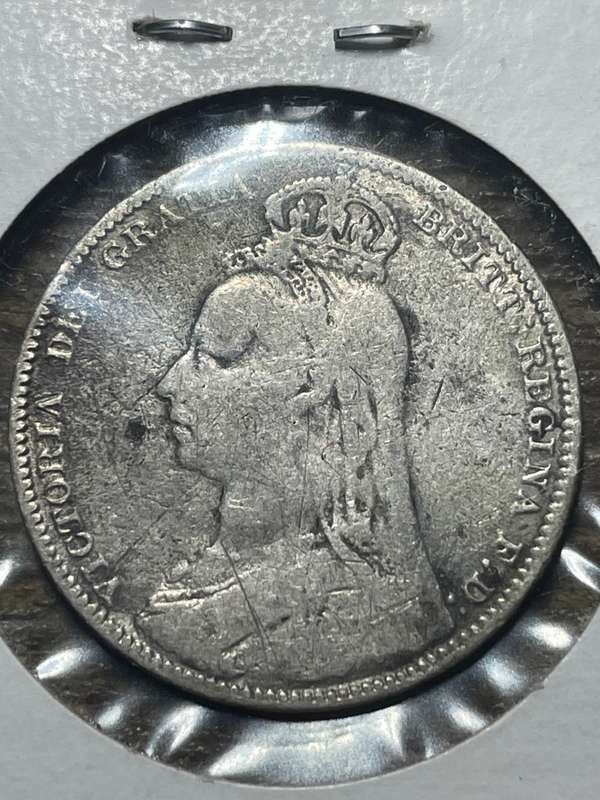 1889 shilling Queen Victoria