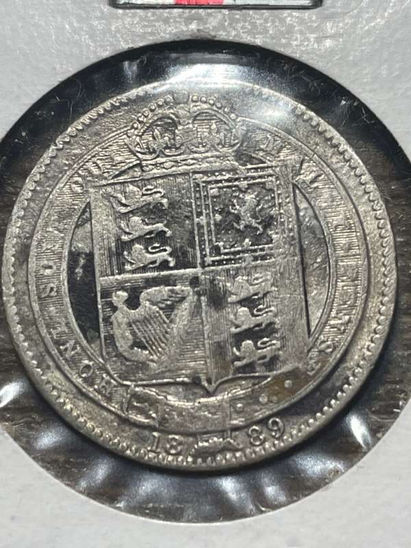 1889 shilling Queen Victoria