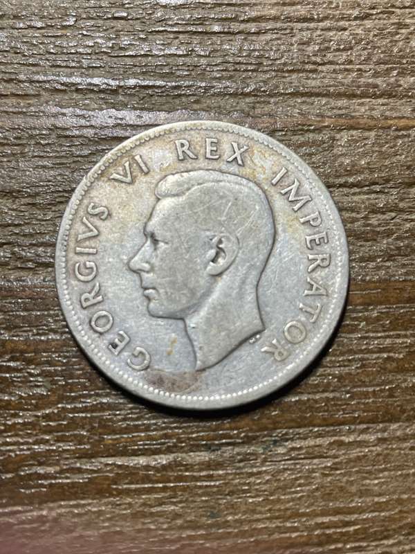 1938 Union 2 1/2 shilling scarce coin - filler
