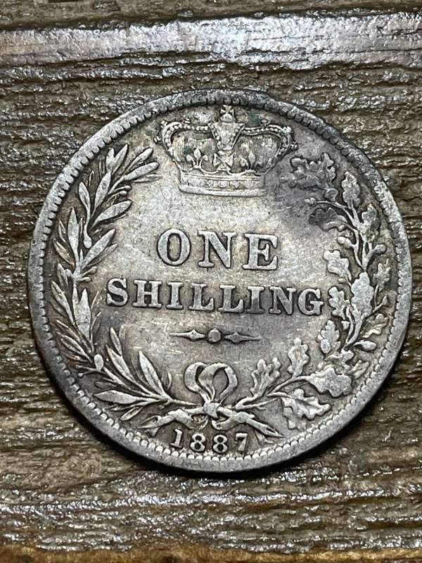 1887 Britain 1 shilling Silver content