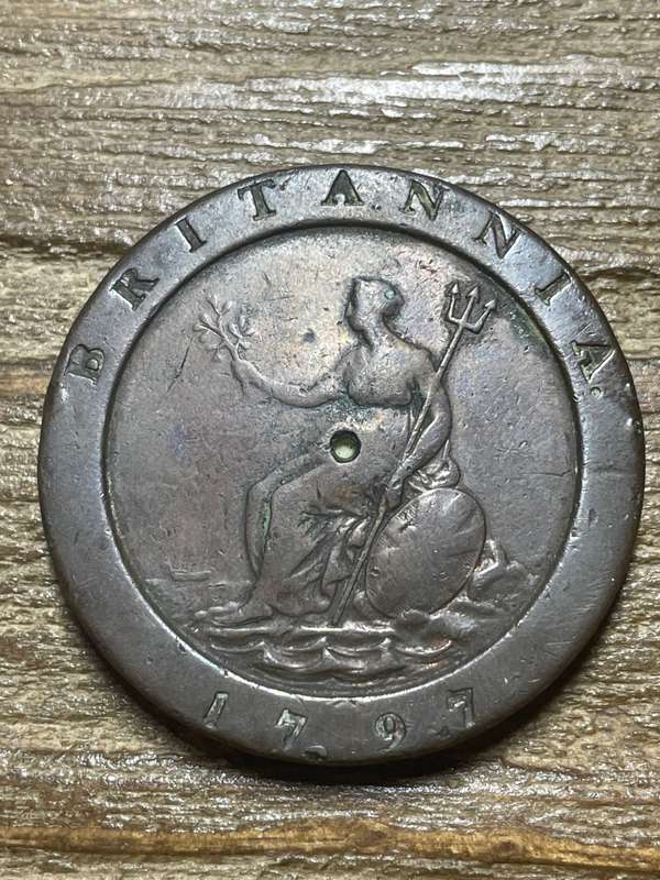 1797 Cartwright Scarce double penny