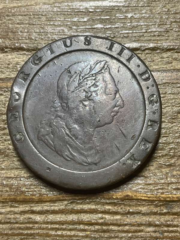 1797 Cartwright Scarce double penny