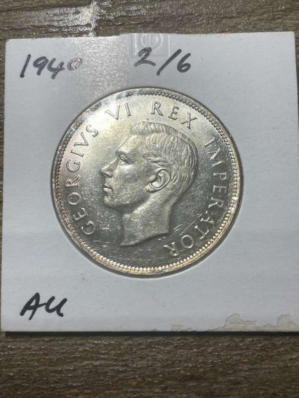 1940 2 1/2 shilling * almost uncirculated condition