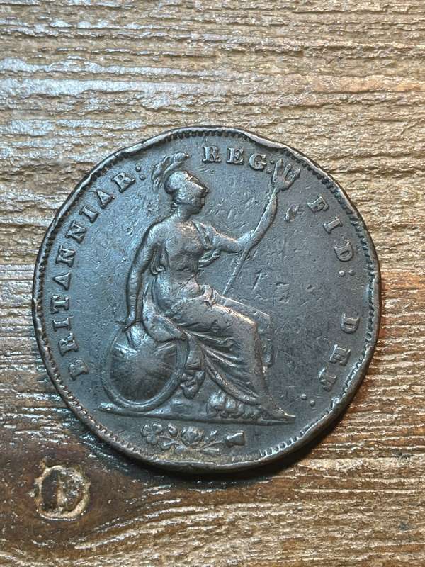 1844 Young Victoria 1844 penny - hard to find