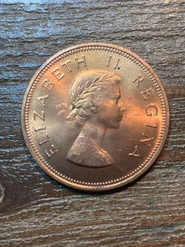 1958 * red penny * uncirculated condition