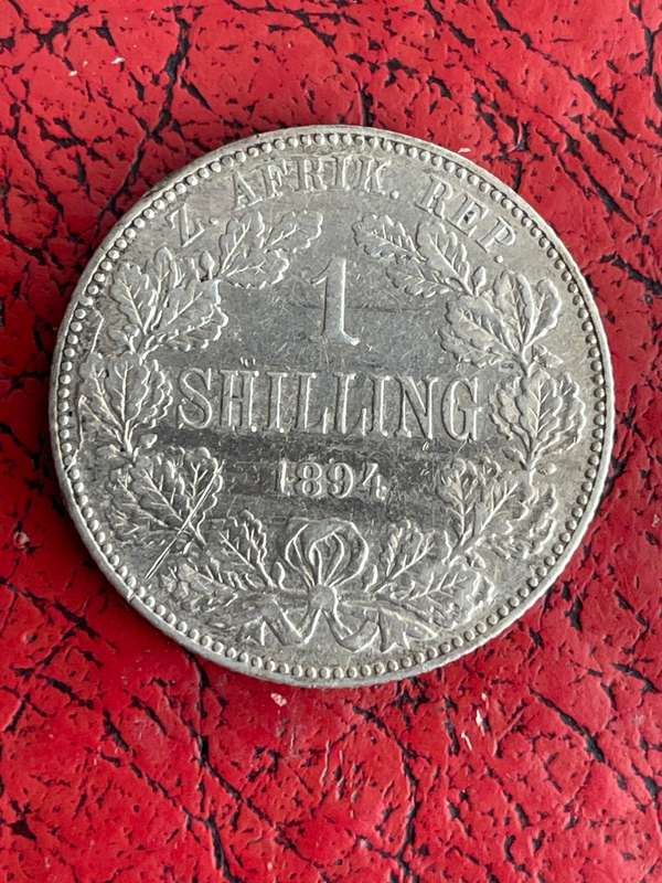 1894  shilling Vf details