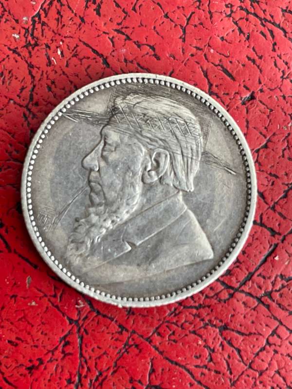1894  shilling Vf details Boer war art