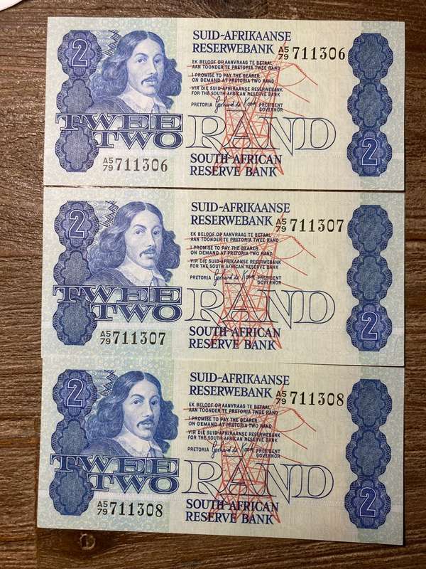 De Kock R2 second issue consecutive  and unc