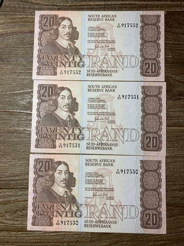 de Kock replacement R20 * excellent 3 consequential notes condition
