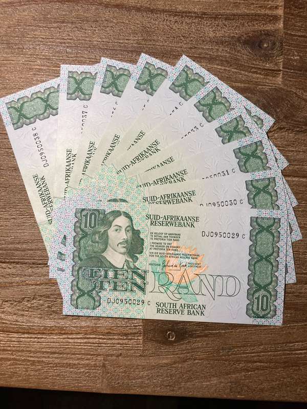 De Kock R10 - 10 in sequence uncirculated