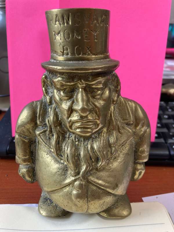 1900 ZAR Boer War Paul Kruger Transvaal Money Box