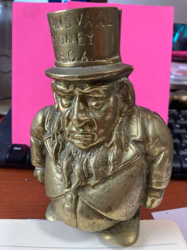1900 ZAR Boer War Paul Kruger Transvaal Money Box
