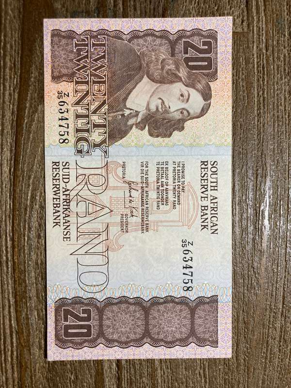 De Kock * R20 *  REPLACEMENT Note * Z35 * THIRD ISSUE * grab them