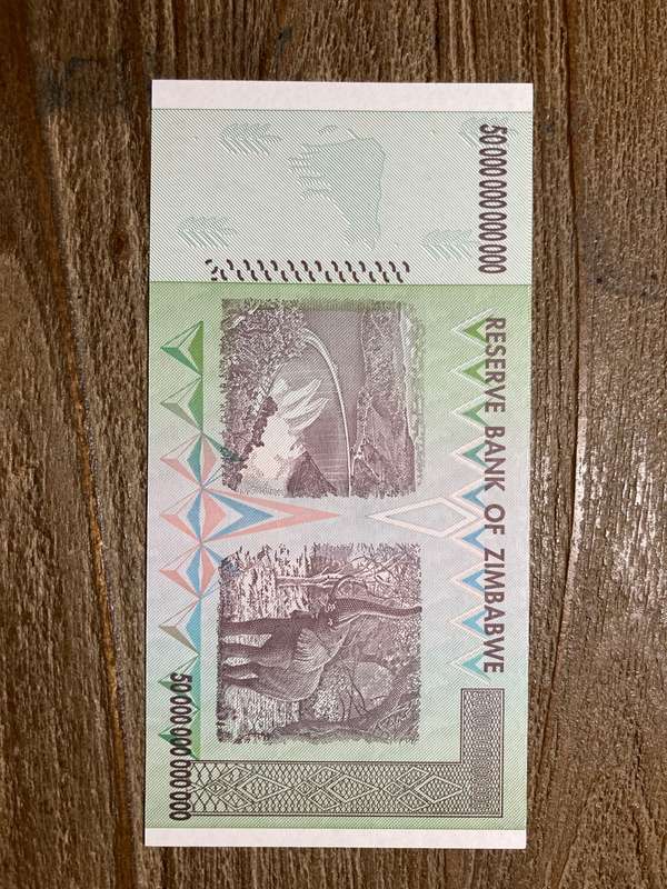 Zimbabwe * 50 TRILLION DOLLARS * get them while they are available few left
