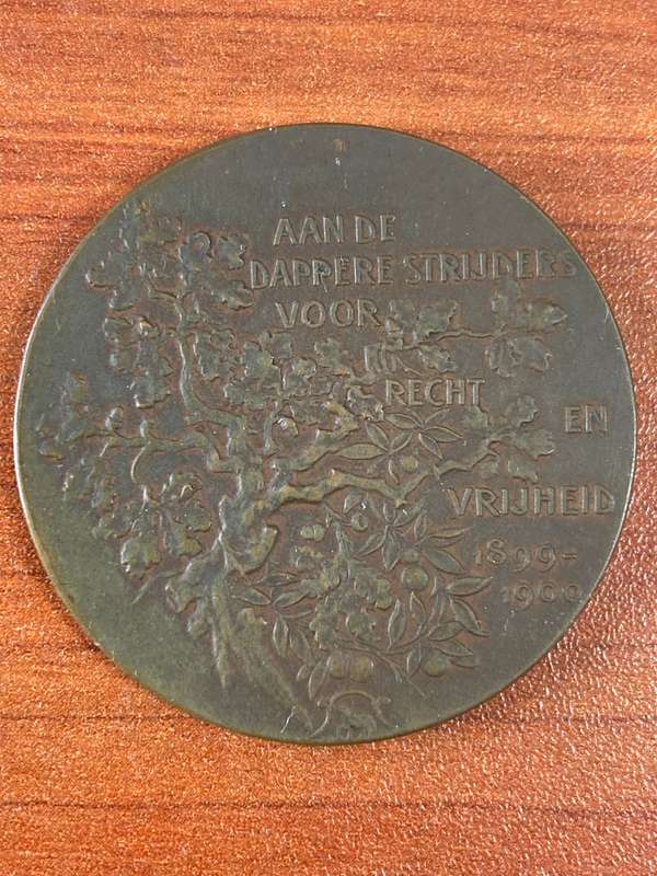 South Africa: Boer War: President Kruger by Scharff bronze medal of 1900 *** seldom offered ***