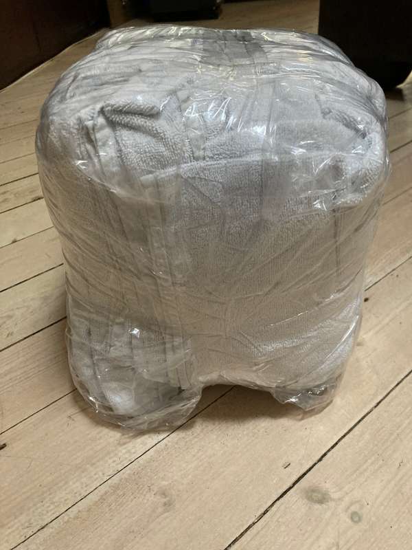 5KG COTTON RAGES WHITE - SUPPER ABSORBENT - 10 available