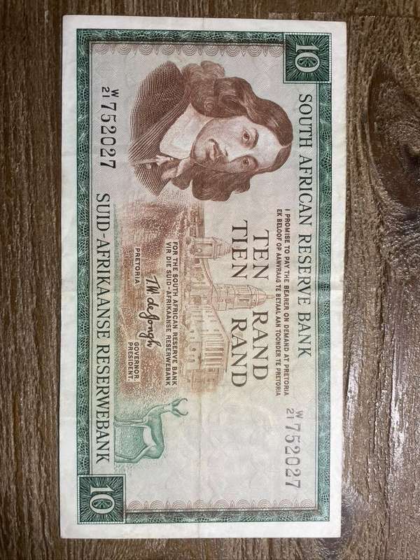 TW de Jongh  ***  R10 replacement  ***  3rd issue  ***  Colour still vivid with folds