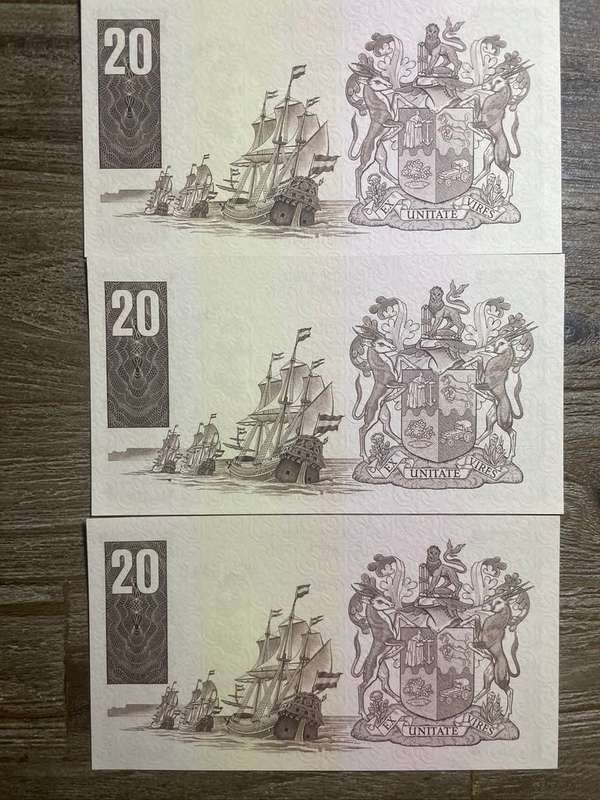 GPC de Kock  ***  R20  ***  Third issue  ***  Great consecutive notes all 3 notes for 1 price