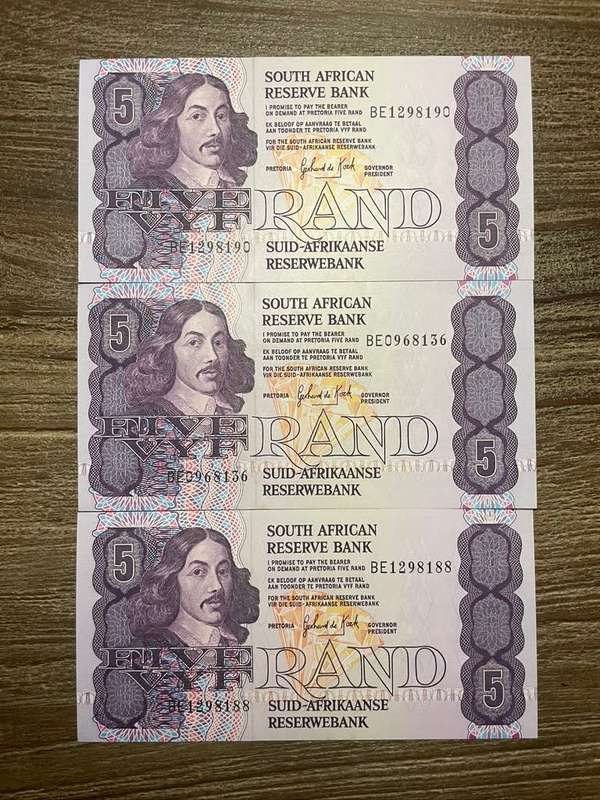 GPC de Kock  ***  R5  ***  1989 third issue  ***  looks unc 3 in sequence