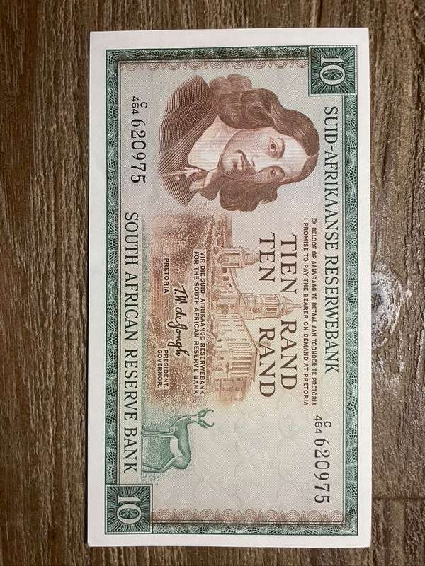 TW de Jongh  ***  R10  ***  1975 third issue  ***  magnificient coin