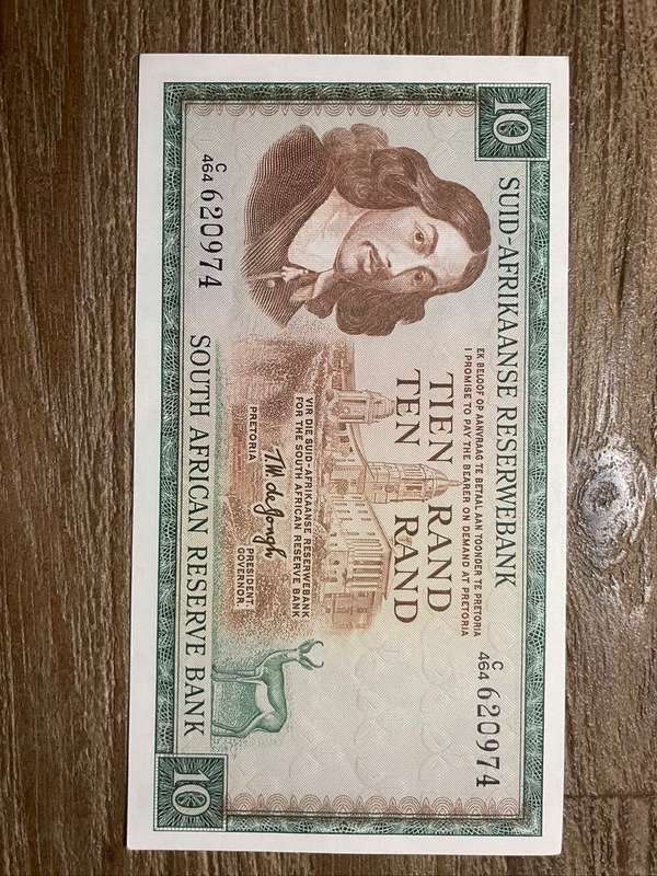 TW de Jongh  ***  R10  ***  1975 third issue  ***  magnificient coin