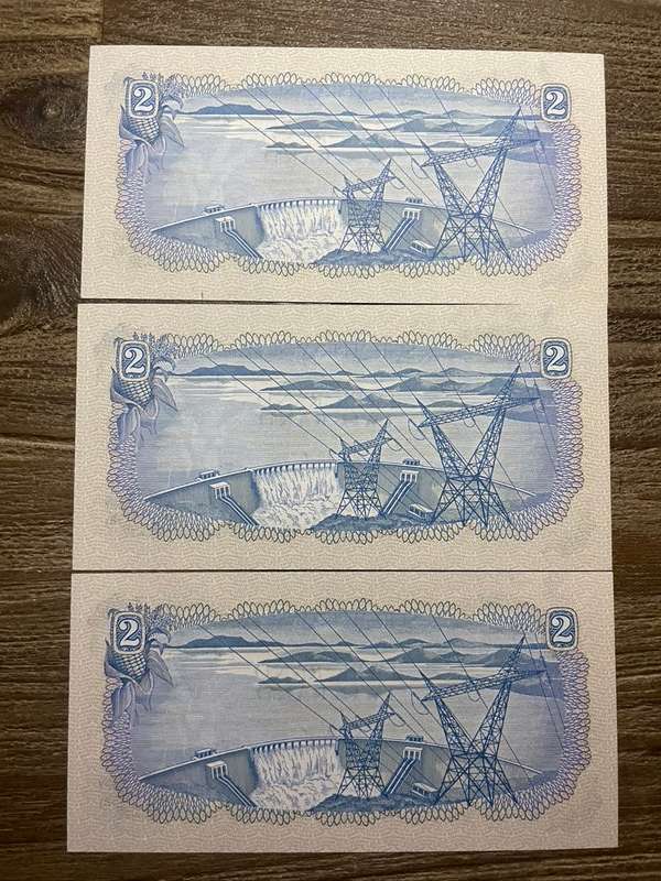 TW de Jongh  ***  R2  ***  1974 second issue  ***  3 excellent notes in sequence