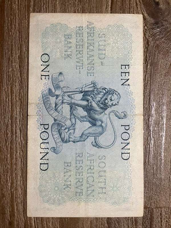 MH de Kock  ***  Een Pond  ***   1949 Second issue  ***  Strong centre fold scarce