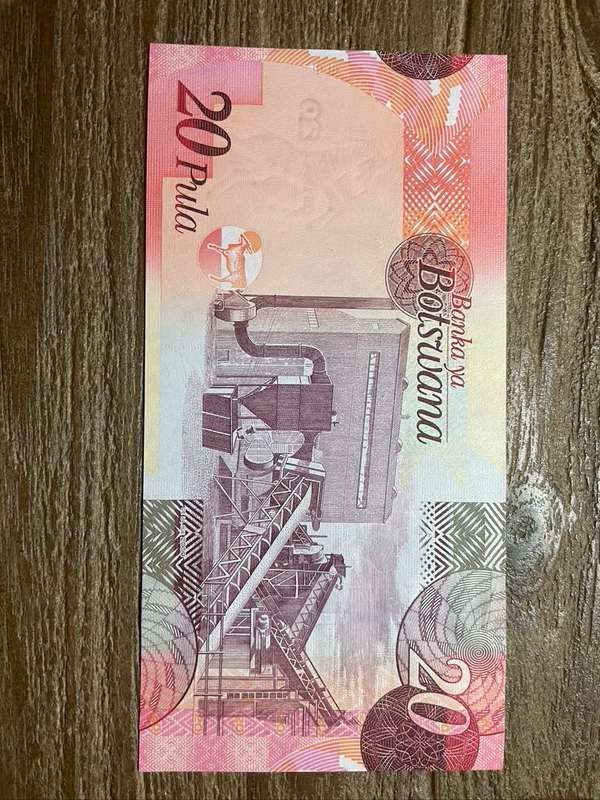Botswana  ***  20 Pula  ***  AA PREFIX  ***  excellent collectable