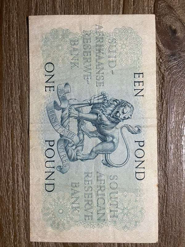 MH de Kock  ***  een Pond  ***  1955 Third issue  ***  Bad fold bottom left