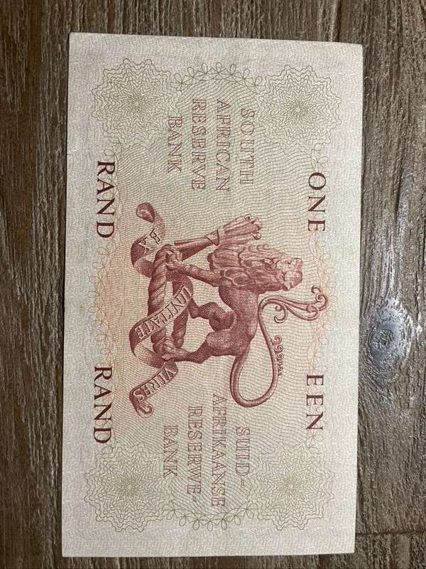 MH de Kock  ***  R1  ***  1961 Fourth and only issue  ***  WOW SCARCE note