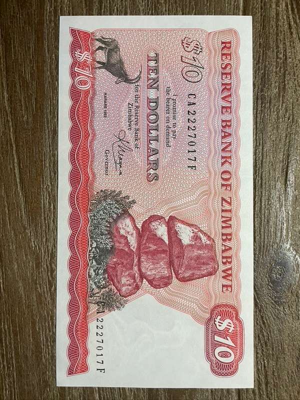 Zimbabwe  ***  $10  ***  1983  ***  uncirculated