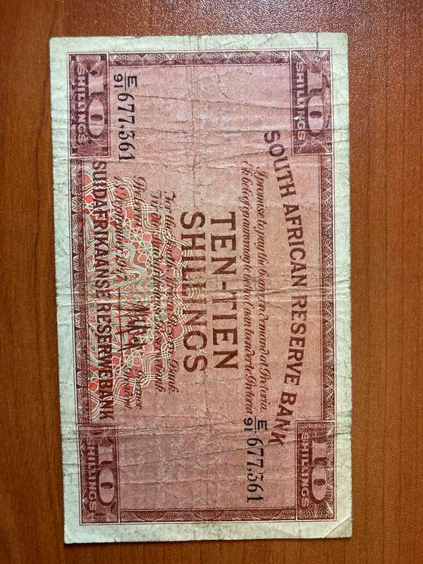 MH de Kock  ***  10 Shilling   ***  Scarce first issue  ***  Very decent filler