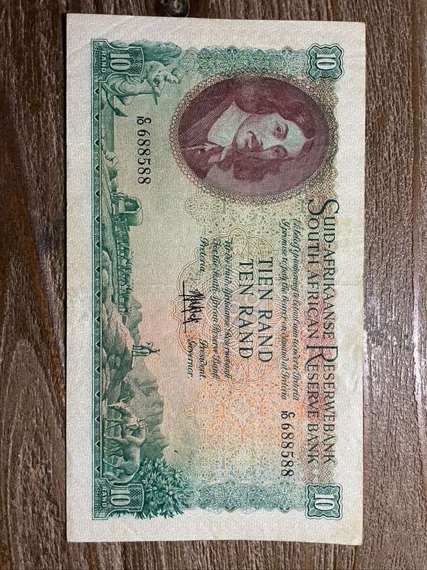 MH de Kock  *  Rarer 1961  *  R10.  Fourth issue  *  very very decent note