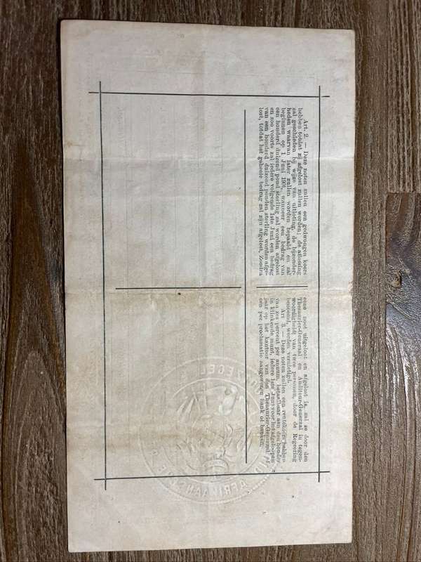 ZAR Government war note   *  20 pond issue 1900  *  Pretoria  *  no tears noted
