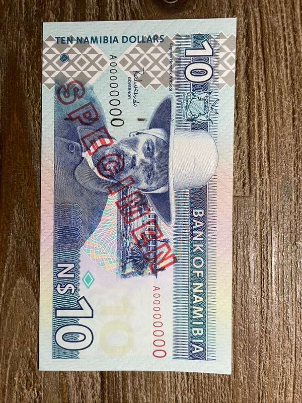 Namibia  *  R10 SPECIMEN  *  A series  *  highly collectable