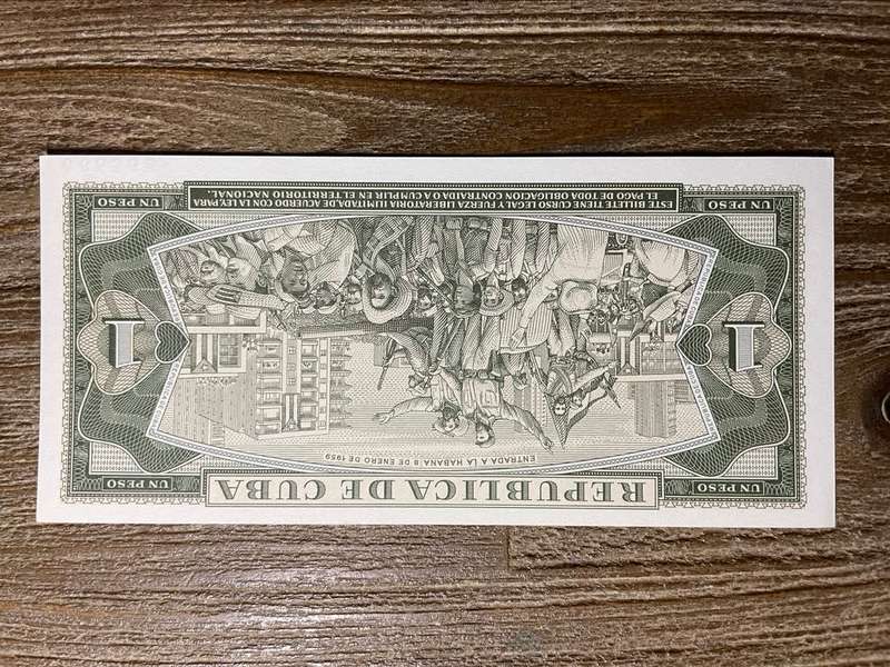 Cuba  *  1 peso   *  SPECIMEN note  *  issued 1968