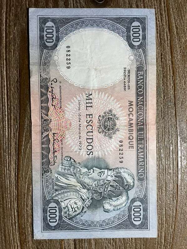 Mocambique  *  1000 escuda  *  issued in 1972  *  great find