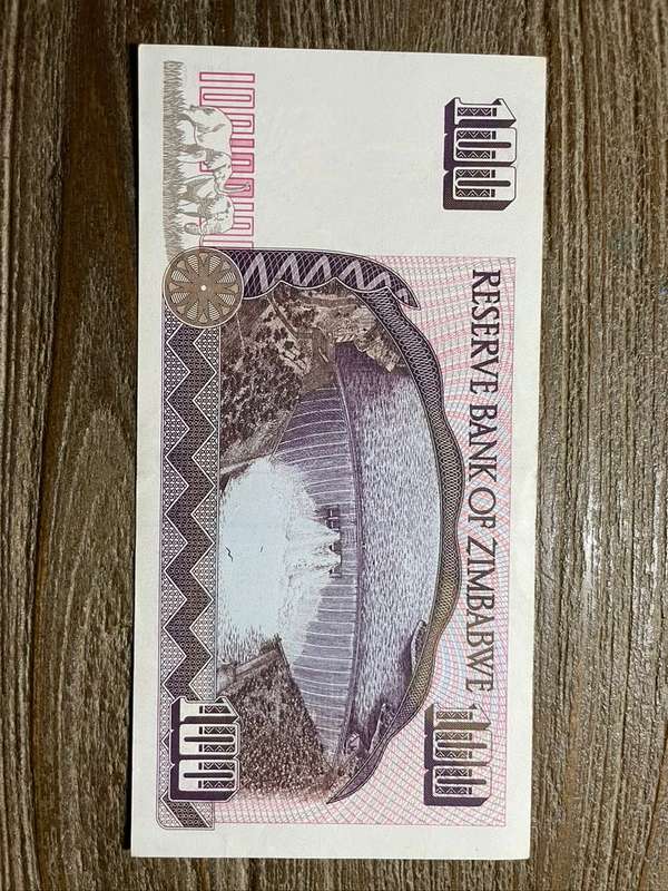 Zimbabwe  *  $100  *  1995  *  au condition