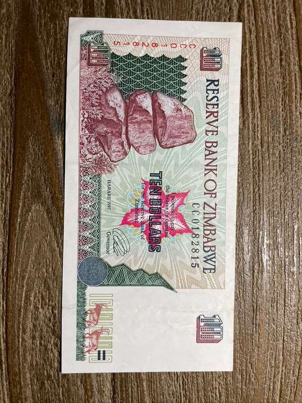 Zimbabwe  *  $10  *  1997  *  au condition