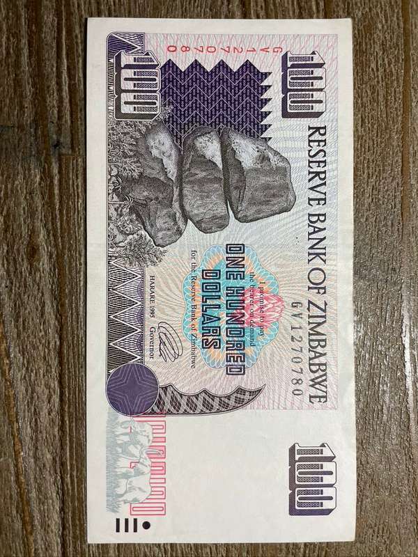Zimbabwe  *  $100  *    *  au condition