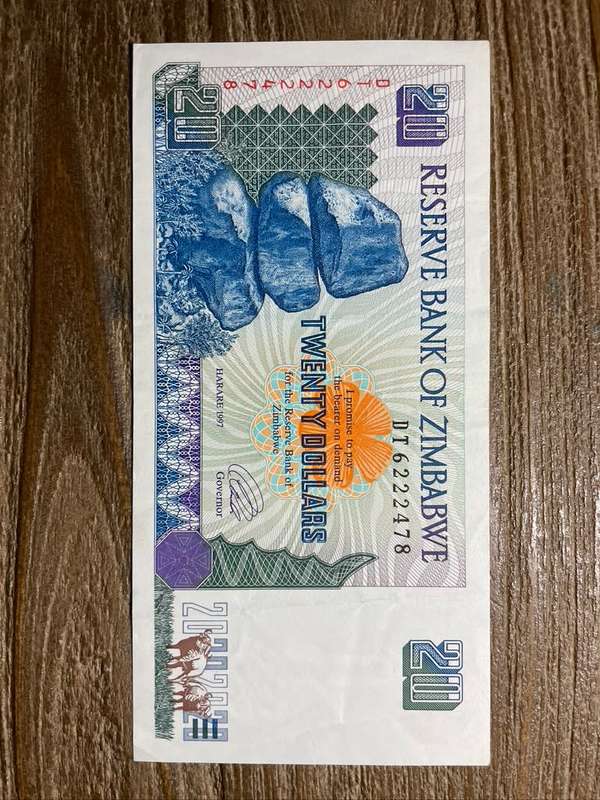 Zimbabwe  *  $20  *  1997  *  au condition