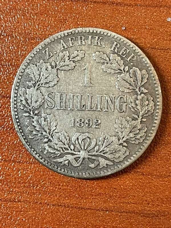 1892 *** Shilling *** ZAR filler coin worn coin