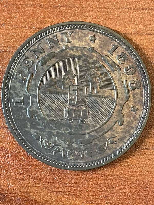 1898 *** ZAR Penny *** Good filler vf