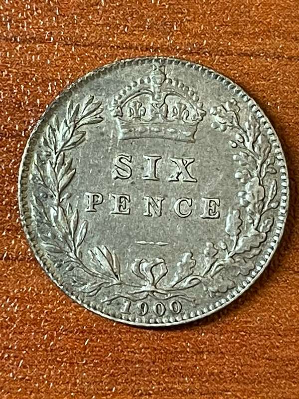1900 *** 6 Pence  *** Great Britain *** note the scratch