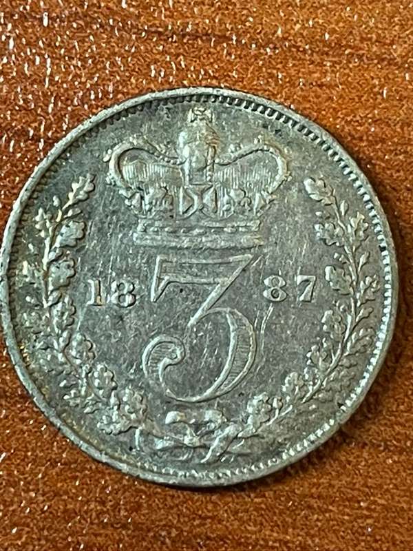 1887 *** 3P *** Great Britain *** excellent details great strike