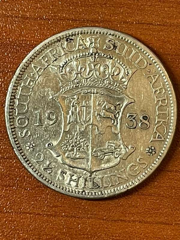 1938 *** 2 1/2 Shilling *** Decent grade and collectable