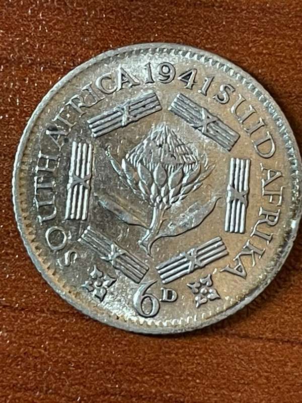 1941 *** 6 Pence  *** Au coin
