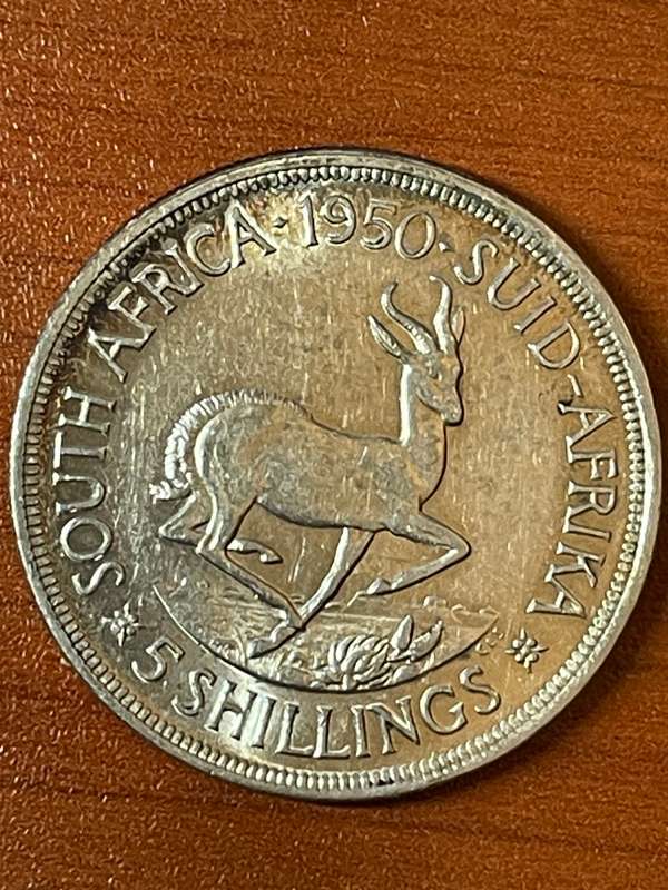 1950 *** 5 Shilling *** Dealer stock Decent condition